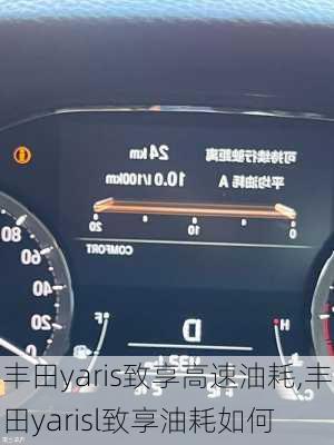 丰田yaris致享高速油耗,丰田yarisl致享油耗如何