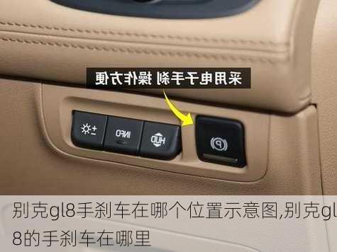 别克gl8手刹车在哪个位置示意图,别克gl8的手刹车在哪里