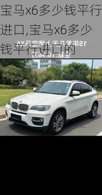 宝马x6多少钱平行进口,宝马x6多少钱平行进口的