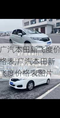 广汽本田新飞度价格表,广汽本田新飞度价格表图片