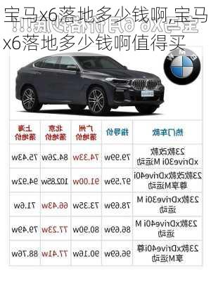 宝马x6落地多少钱啊,宝马x6落地多少钱啊值得买