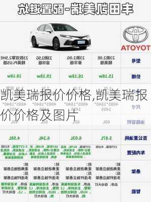 凯美瑞报价价格,凯美瑞报价价格及图片