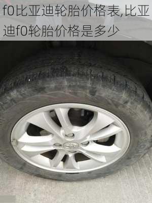 f0比亚迪轮胎价格表,比亚迪f0轮胎价格是多少