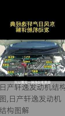 日产轩逸发动机结构图,日产轩逸发动机结构图解