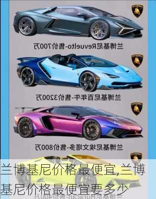 兰博基尼价格最便宜,兰博基尼价格最便宜要多少