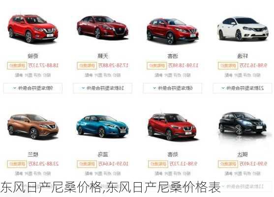 东风日产尼桑价格,东风日产尼桑价格表