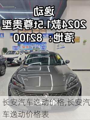 长安汽车逸动价格,长安汽车逸动价格表