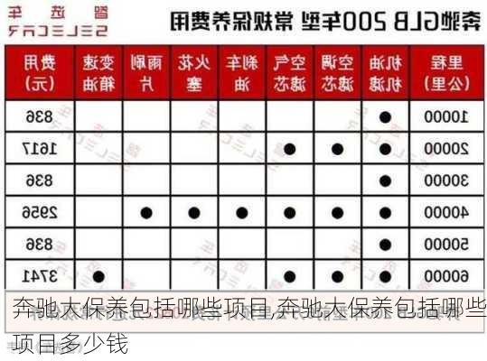 奔驰大保养包括哪些项目,奔驰大保养包括哪些项目多少钱