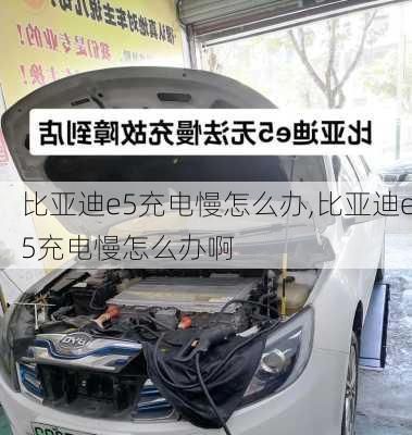 比亚迪e5充电慢怎么办,比亚迪e5充电慢怎么办啊