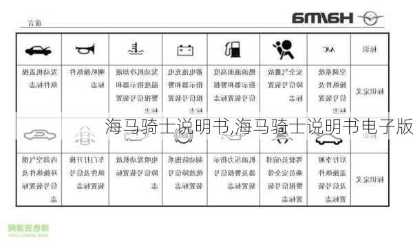 海马骑士说明书,海马骑士说明书电子版