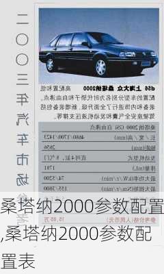 桑塔纳2000参数配置,桑塔纳2000参数配置表