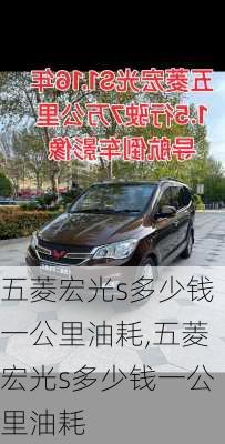 五菱宏光s多少钱一公里油耗,五菱宏光s多少钱一公里油耗
