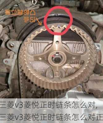 三菱v3菱悦正时链条怎么对,三菱v3菱悦正时链条怎么对正