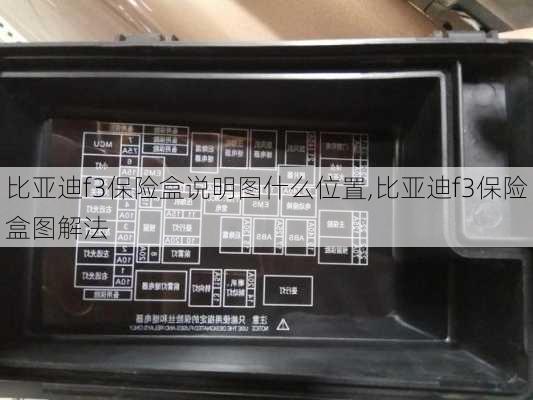 比亚迪f3保险盒说明图什么位置,比亚迪f3保险盒图解法