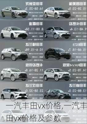 一汽丰田vx价格,一汽丰田vx价格及参数
