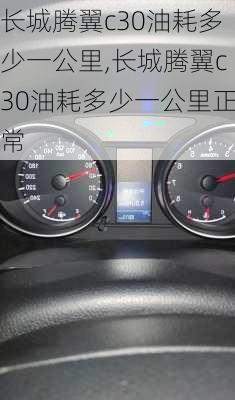 长城腾翼c30油耗多少一公里,长城腾翼c30油耗多少一公里正常