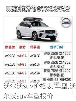 沃尔沃suv价格表 车型,沃尔沃suv车型报价