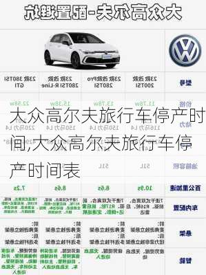 大众高尔夫旅行车停产时间,大众高尔夫旅行车停产时间表
