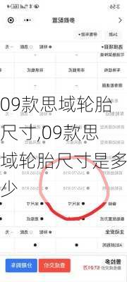 09款思域轮胎尺寸,09款思域轮胎尺寸是多少