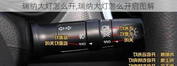 瑞纳大灯怎么开,瑞纳大灯怎么开启图解