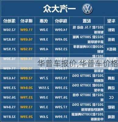 华普车报价,华普车价格