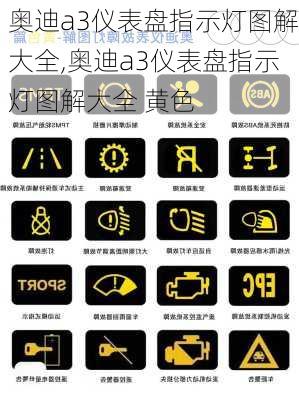 奥迪a3仪表盘指示灯图解大全,奥迪a3仪表盘指示灯图解大全 黄色