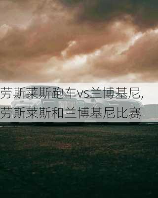 劳斯莱斯跑车vs兰博基尼,劳斯莱斯和兰博基尼比赛