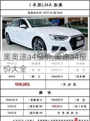 奥奥迪a4报价,奥迪a4报价大全