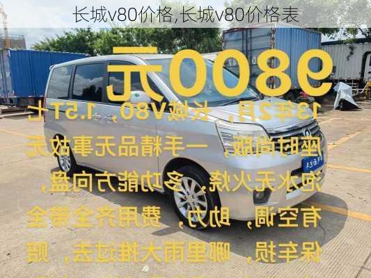 长城v80价格,长城v80价格表