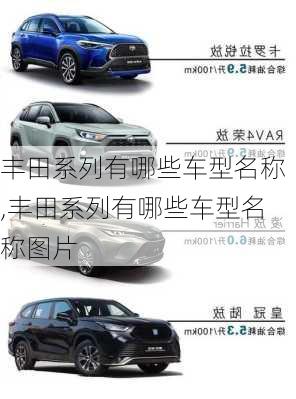 丰田系列有哪些车型名称,丰田系列有哪些车型名称图片