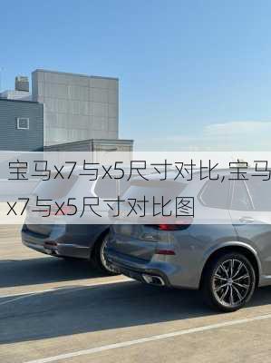 宝马x7与x5尺寸对比,宝马x7与x5尺寸对比图