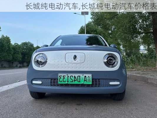 长城纯电动汽车,长城纯电动汽车价格表
