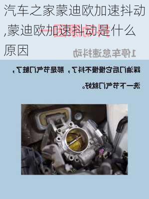 汽车之家蒙迪欧加速抖动,蒙迪欧加速抖动是什么原因