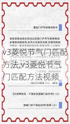 v3菱悦节气门匹配方法,v3菱悦节气门匹配方法视频