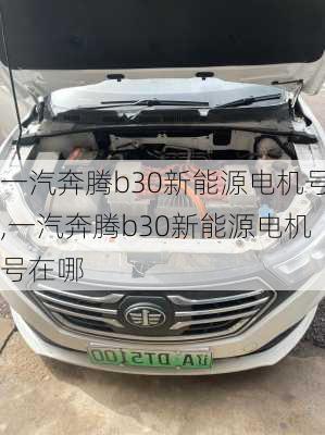 一汽奔腾b30新能源电机号,一汽奔腾b30新能源电机号在哪