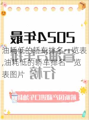 油耗低的轿车排名一览表,油耗低的轿车排名一览表图片