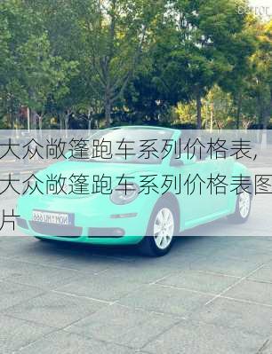 大众敞篷跑车系列价格表,大众敞篷跑车系列价格表图片