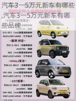 汽车3一5万元新车有哪些,汽车3一5万元新车有哪些品牌