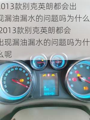 2013款别克英朗都会出现漏油漏水的问题吗为什么,2013款别克英朗都会出现漏油漏水的问题吗为什么呢