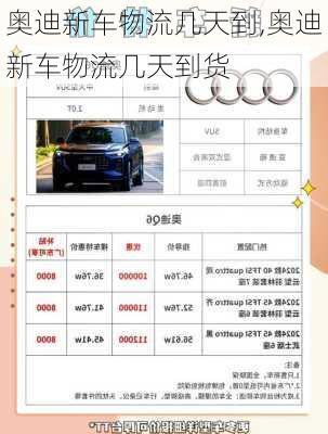 奥迪新车物流几天到,奥迪新车物流几天到货