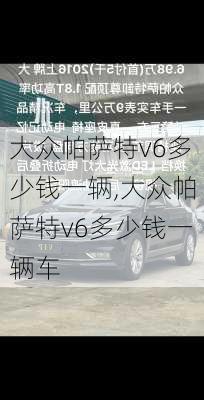大众帕萨特v6多少钱一辆,大众帕萨特v6多少钱一辆车