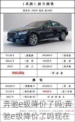 奔驰e级降价了吗,奔驰e级降价了吗现在