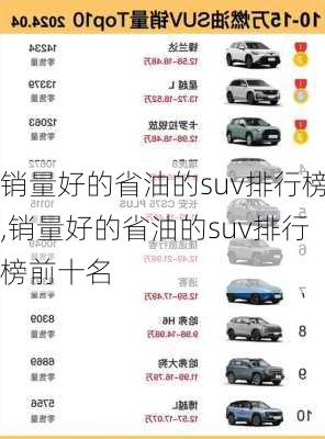 销量好的省油的suv排行榜,销量好的省油的suv排行榜前十名