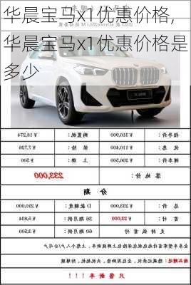 华晨宝马x1优惠价格,华晨宝马x1优惠价格是多少