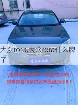 大众rora,大众rora什么牌子