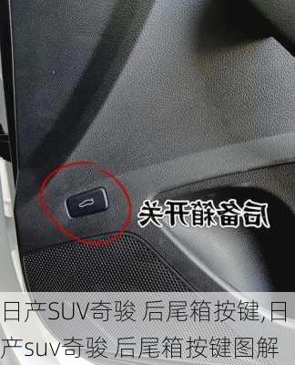 日产SUV奇骏 后尾箱按键,日产suv奇骏 后尾箱按键图解