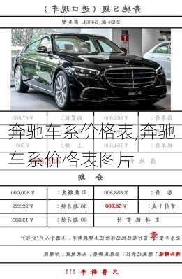 奔驰车系价格表,奔驰车系价格表图片