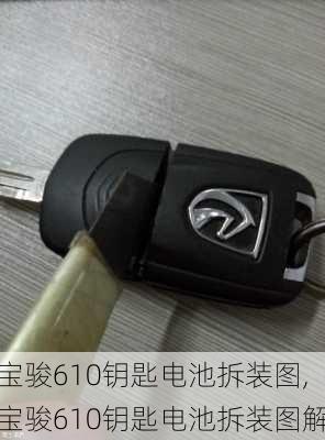 宝骏610钥匙电池拆装图,宝骏610钥匙电池拆装图解