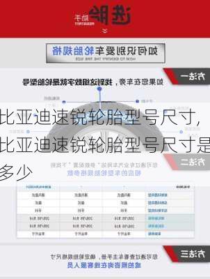 比亚迪速锐轮胎型号尺寸,比亚迪速锐轮胎型号尺寸是多少