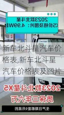 新车北斗星汽车价格表,新车北斗星汽车价格表及图片